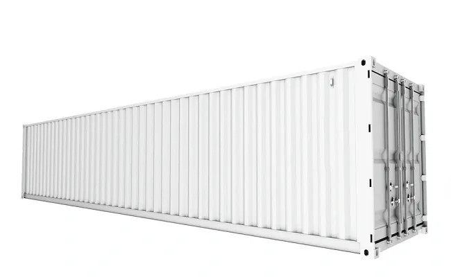 Container marítimo dry de 40 pés branco para aluguel